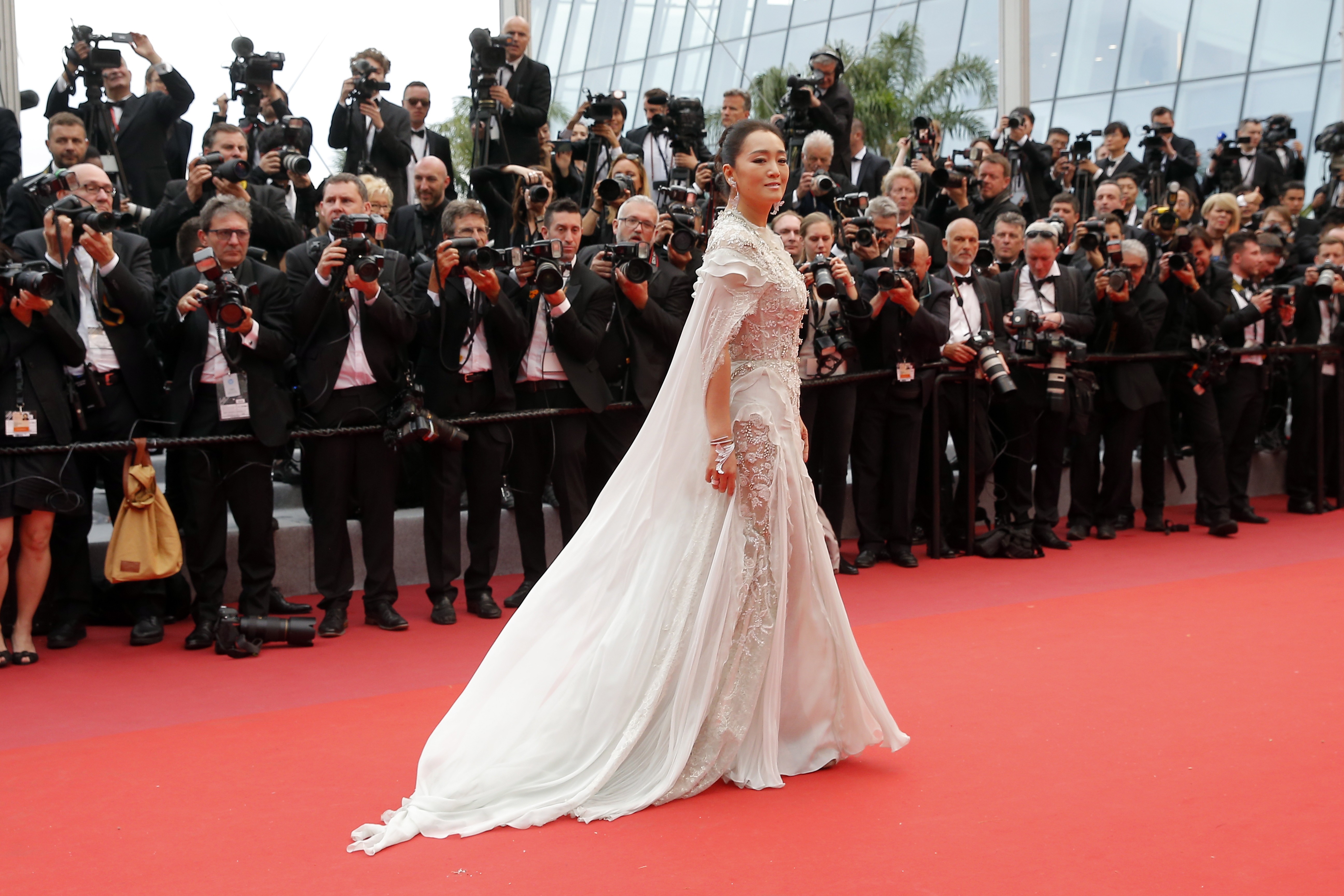 Chinese actress Gong Li poses during the Louis Vuitton 'Voyages