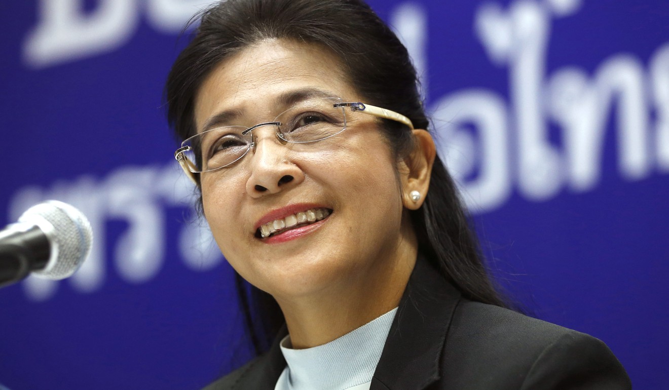 Pheu Thai party leader Sudarat Keyuraphan. Photo: AP