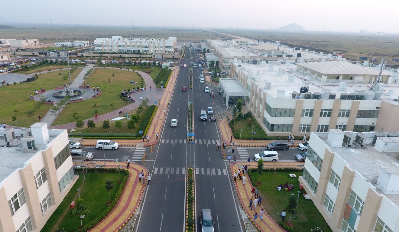 Construction has begun on the city of Amaravati, the new capital of the state of Andhra Pradesh. Photo: AFP