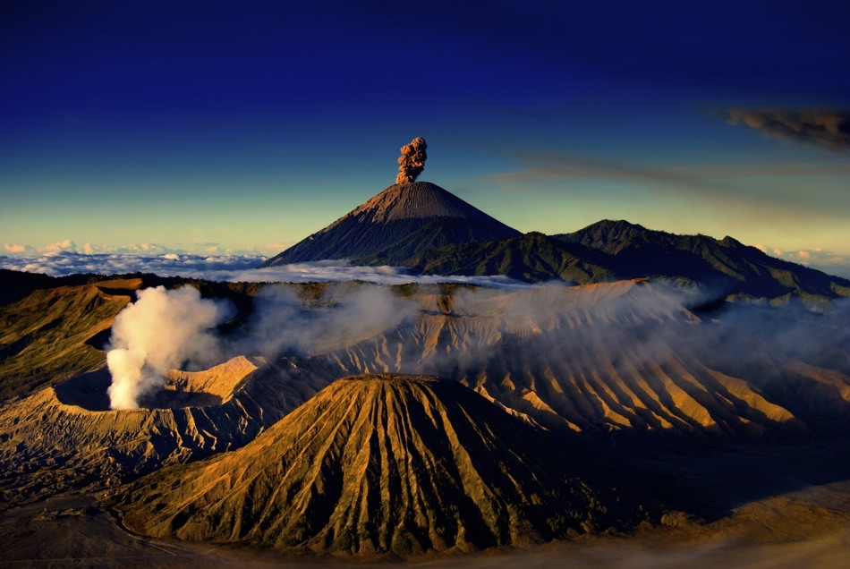 Mount Bromo will stun at Bromo Tengger Semeru National Park in Indonesia, as the active volcano erupts. Photo: Mazrobby