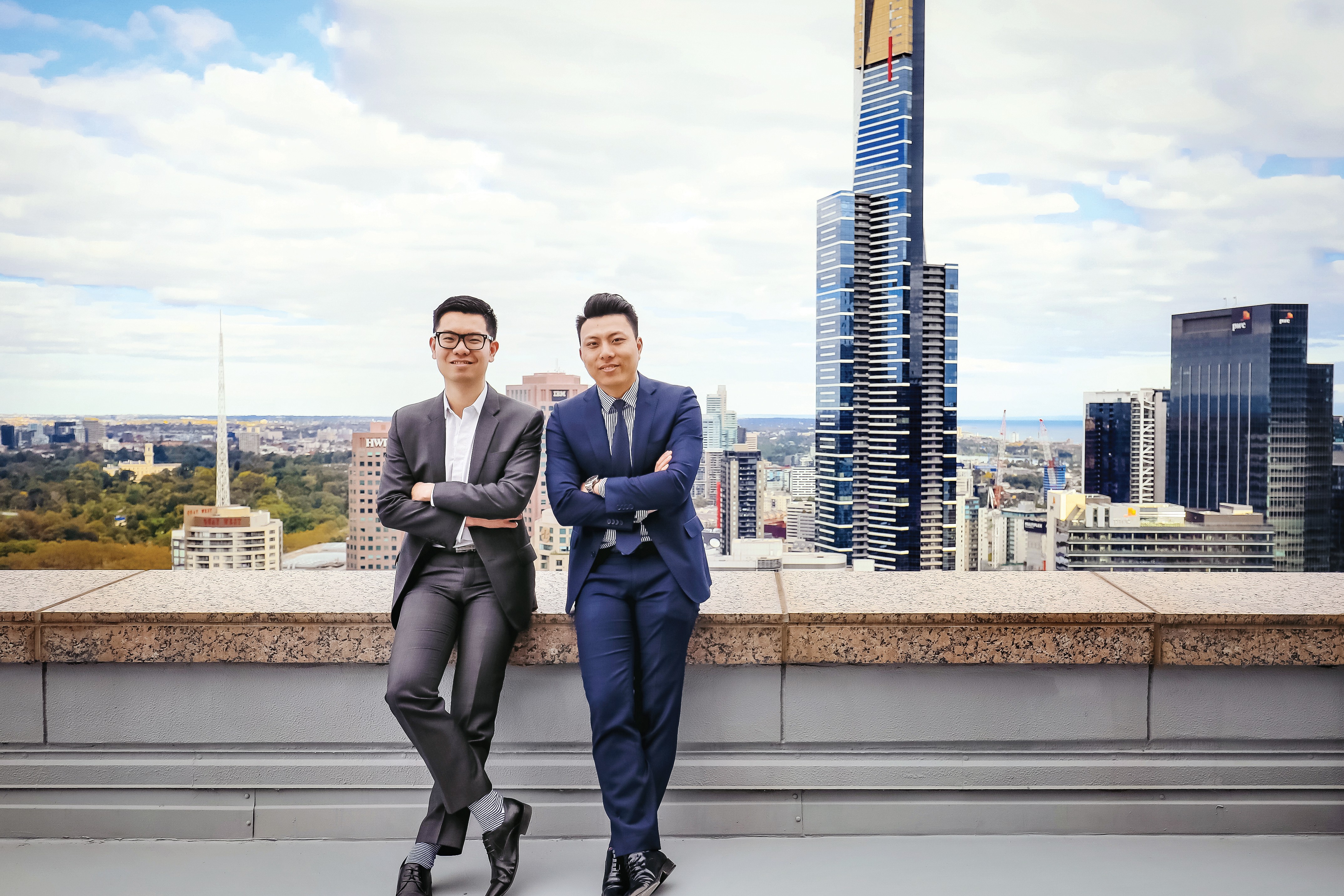 (From left) Alex Liang, director, and Kelvin Ng, managing director