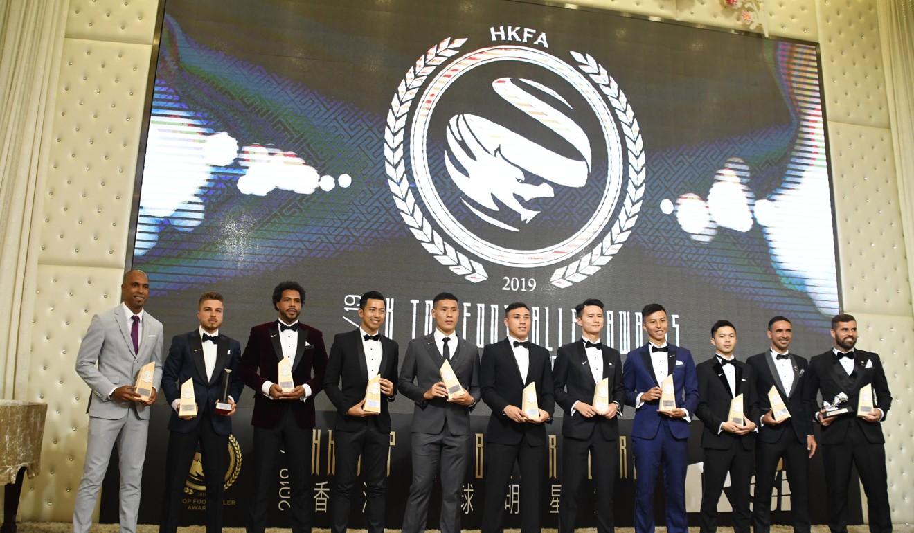 Hong Kong’s best 11 at the Hong Kong Footballer of the Year awards.