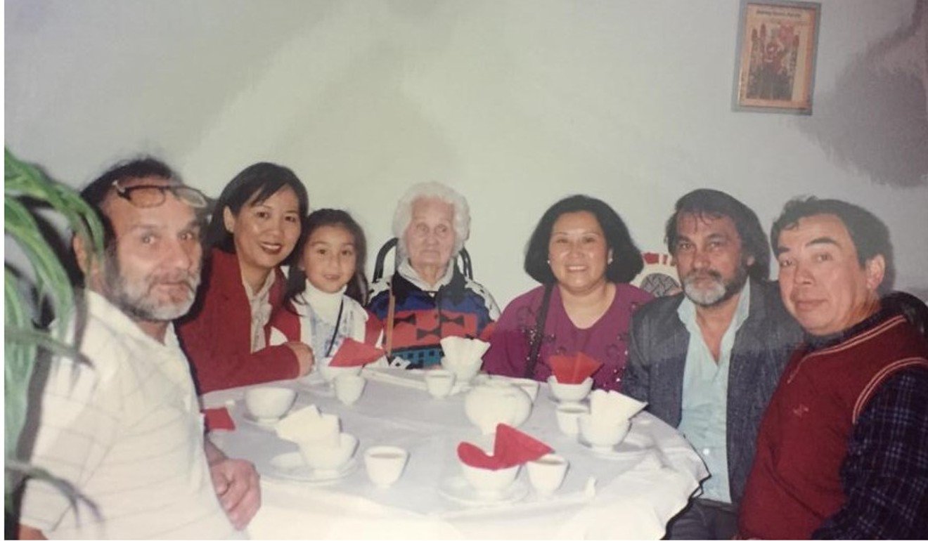 A rare photograph of the Elms family showing Gary (left), who fought Bruce Lee in a boxing match, and his cousin James (far right) Photo: Handout