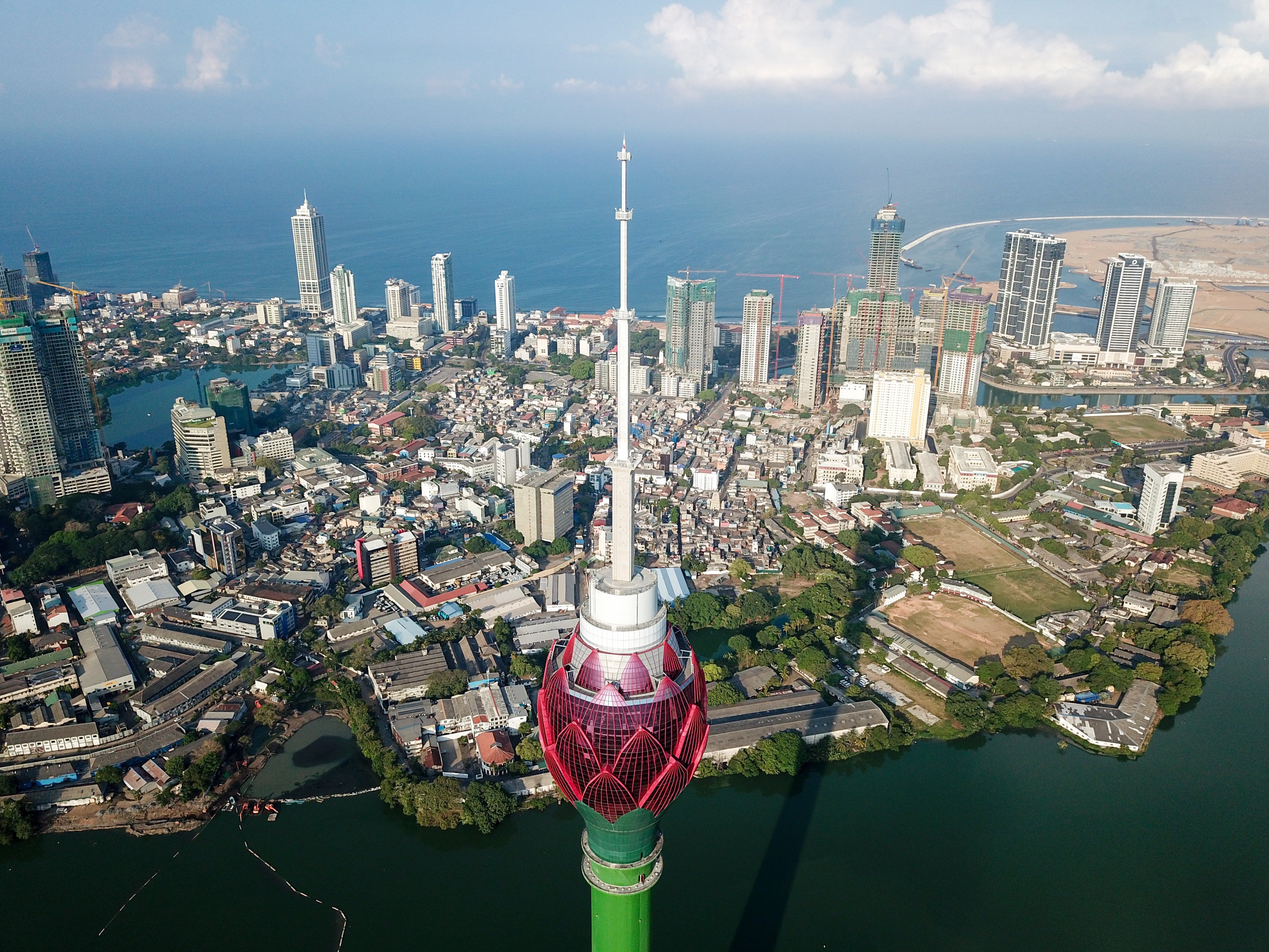 The Lotus Tower in Colombo, Sri Lanka, is set to be completed later this year under China’s Belt and Road Initiative. Sri Lanka has denied all claims that it is a victim of debt-trap diplomacy. Ironically, China could turn out to be the biggest debt trap victim of all. Photo: Xinhua