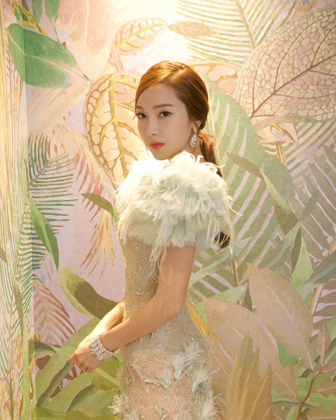 K-pop star and actress Jessica Jung has been turning heads on the fashion front lately. Here, she is wearing Ralph & Russo and Chopard jewellery. Photo: Instagram