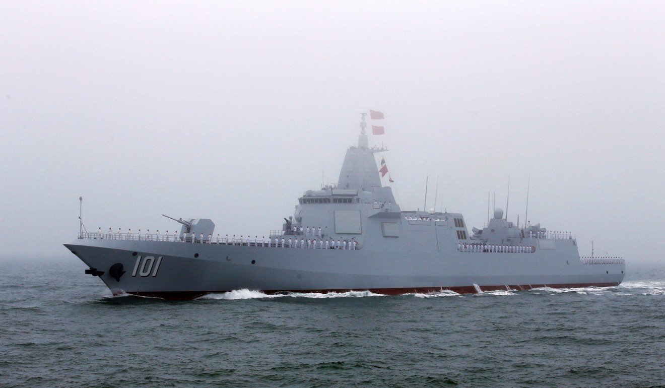 Among other naval vessels, China has built four Type 055 destroyers over the past seven years. Photo: Reuters