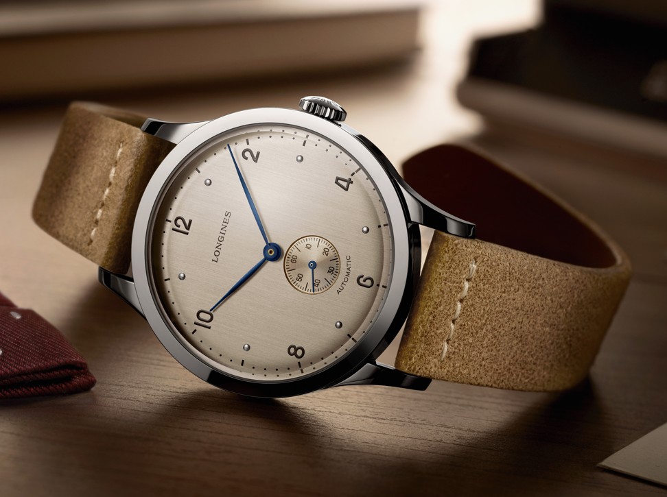 A new Longines Heritage 1945 timepiece, inspired by the brand’s watches in the middle of the past century.