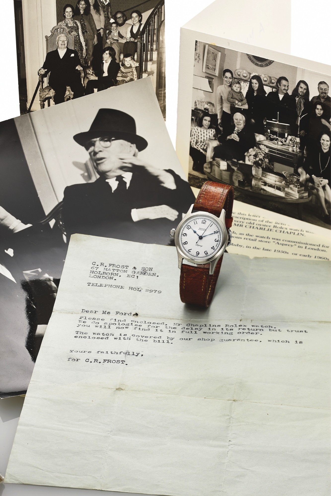 Charlie Chaplin’s Rolex Oyster, made in about 1945, attracted huge interest when it was sold at auction in 2013 for US$51,250.