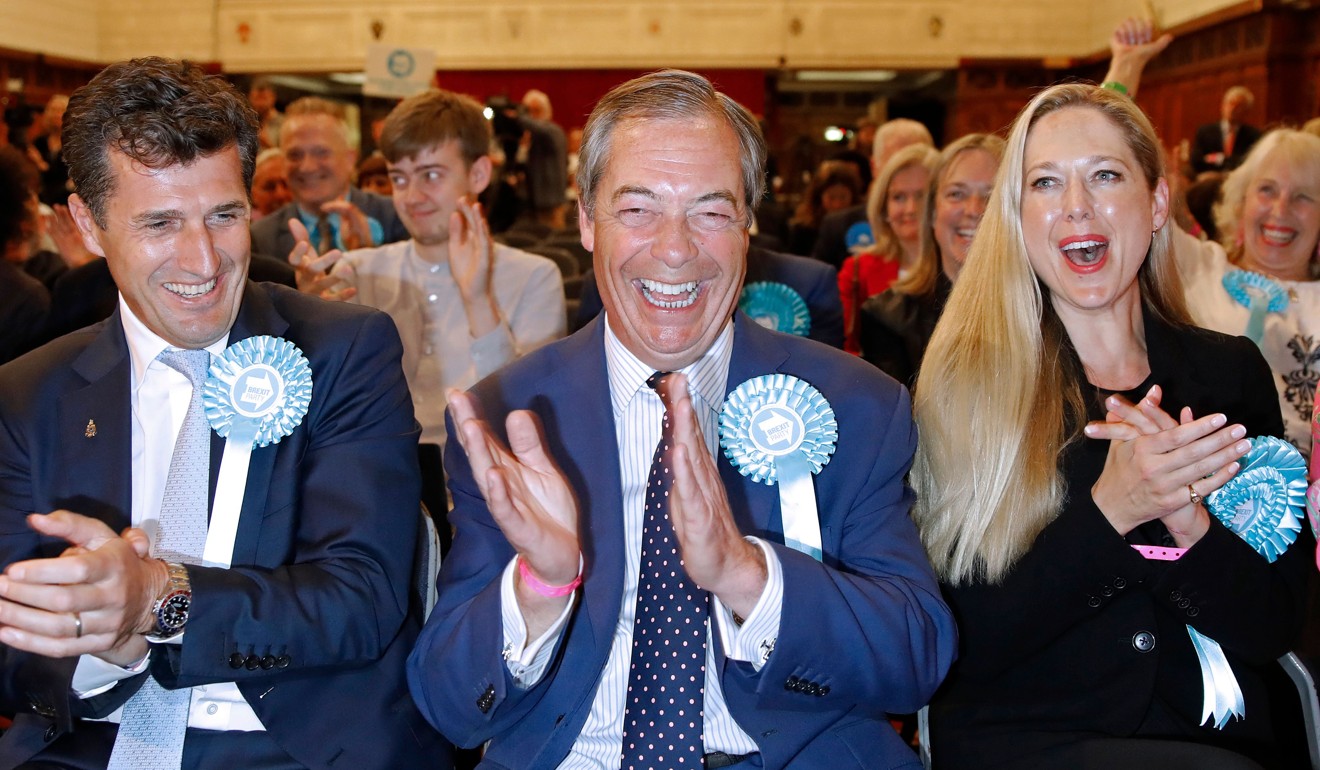 Nigel Farage, leader of the Brexit Party. Photo; AFP