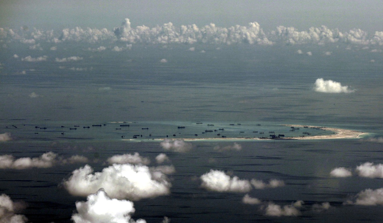 The Mischief Reef in the Spratly Islands in the South China Sea, where China is said to be increasing its military presence. Photo: Reuters