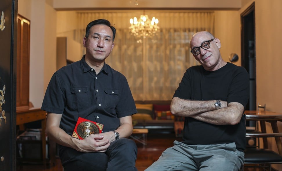 Feng shui master William Chiu with Marcus at the latter’s flat. Photo: Xiaomei Chen