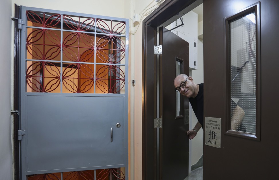 Marcus outside the flat. Photo: Xiaomei Chen