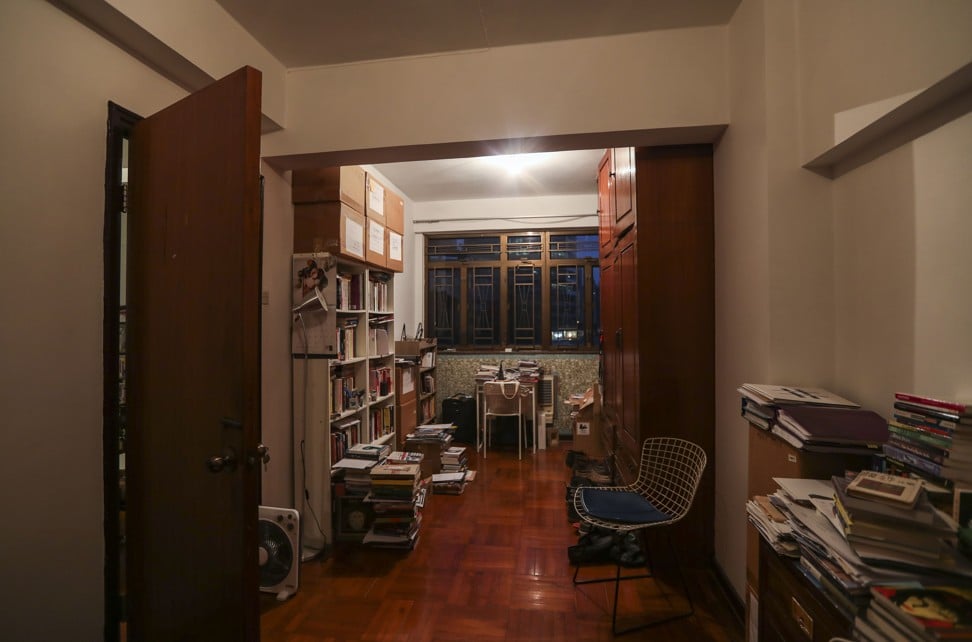 The master bedroom, which is used as a library and storage space. Photo: Xiaomei Chen