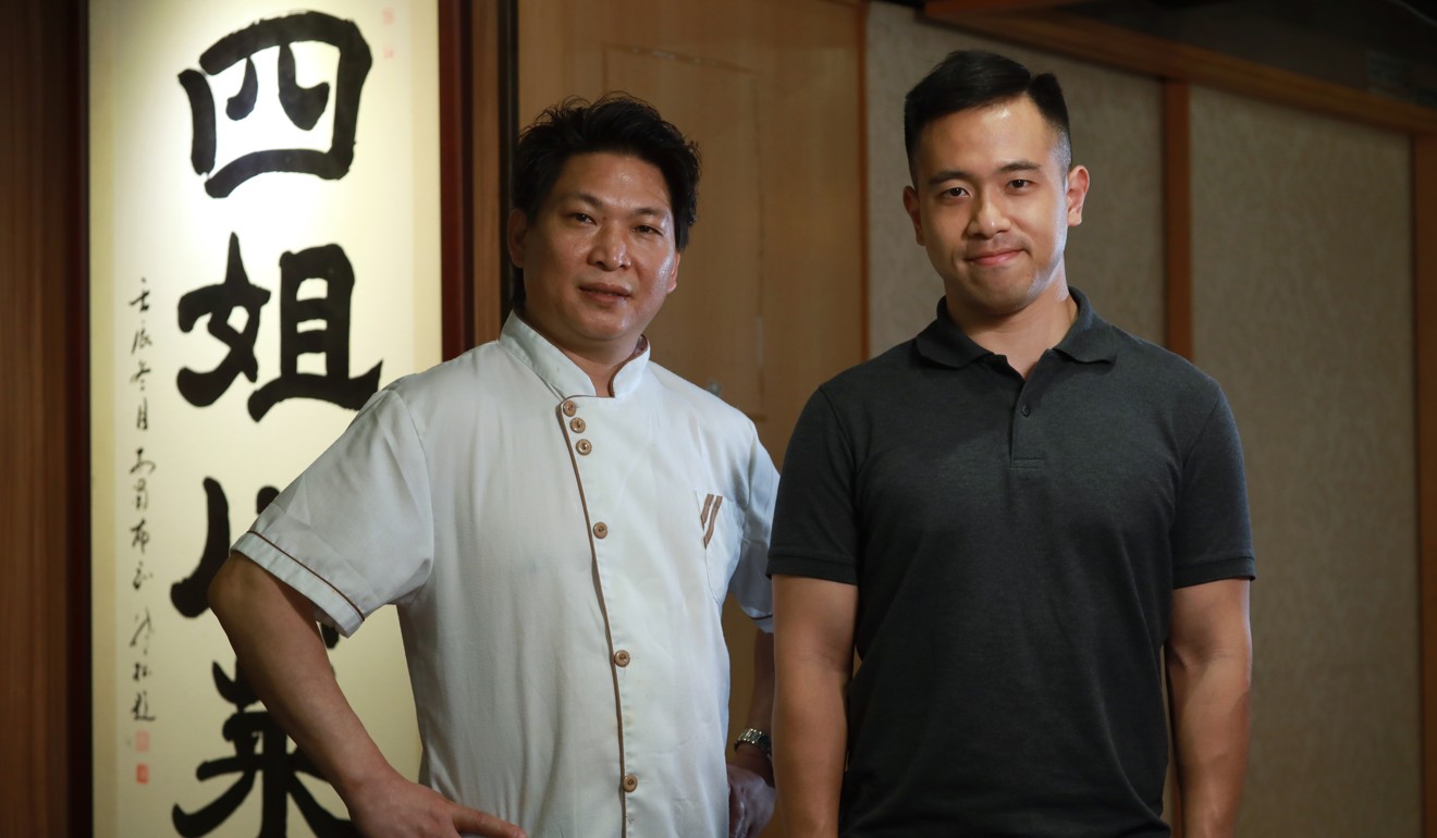 Sijie Sichuan Cuisine chef Zhong Yong (left) and manager Sam Lam Hin-yu. Photo: May Tse