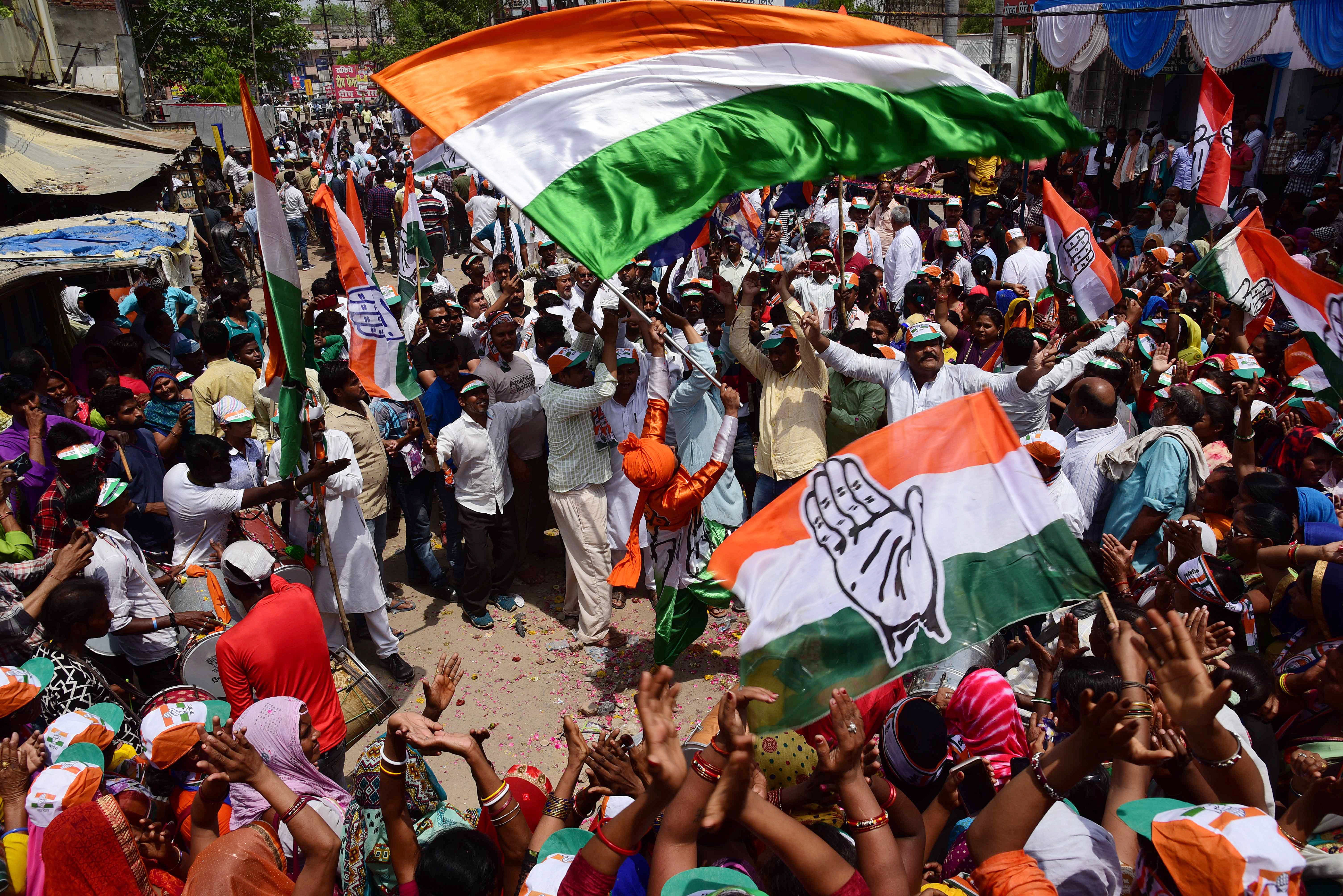 The Indian National Congress won 52 seats in 2019, a marginal improvement from the 44 it secured in the previous election. Photo: EPA