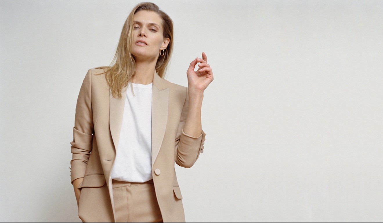 A two-piece with a blazer from French label Pallas.