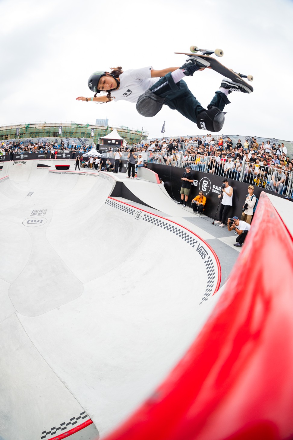 Lizzie Armanto competes at the 2019 Vans Park Series Pro Tour, Shanghai, China. Photo: Anthony Acosta.