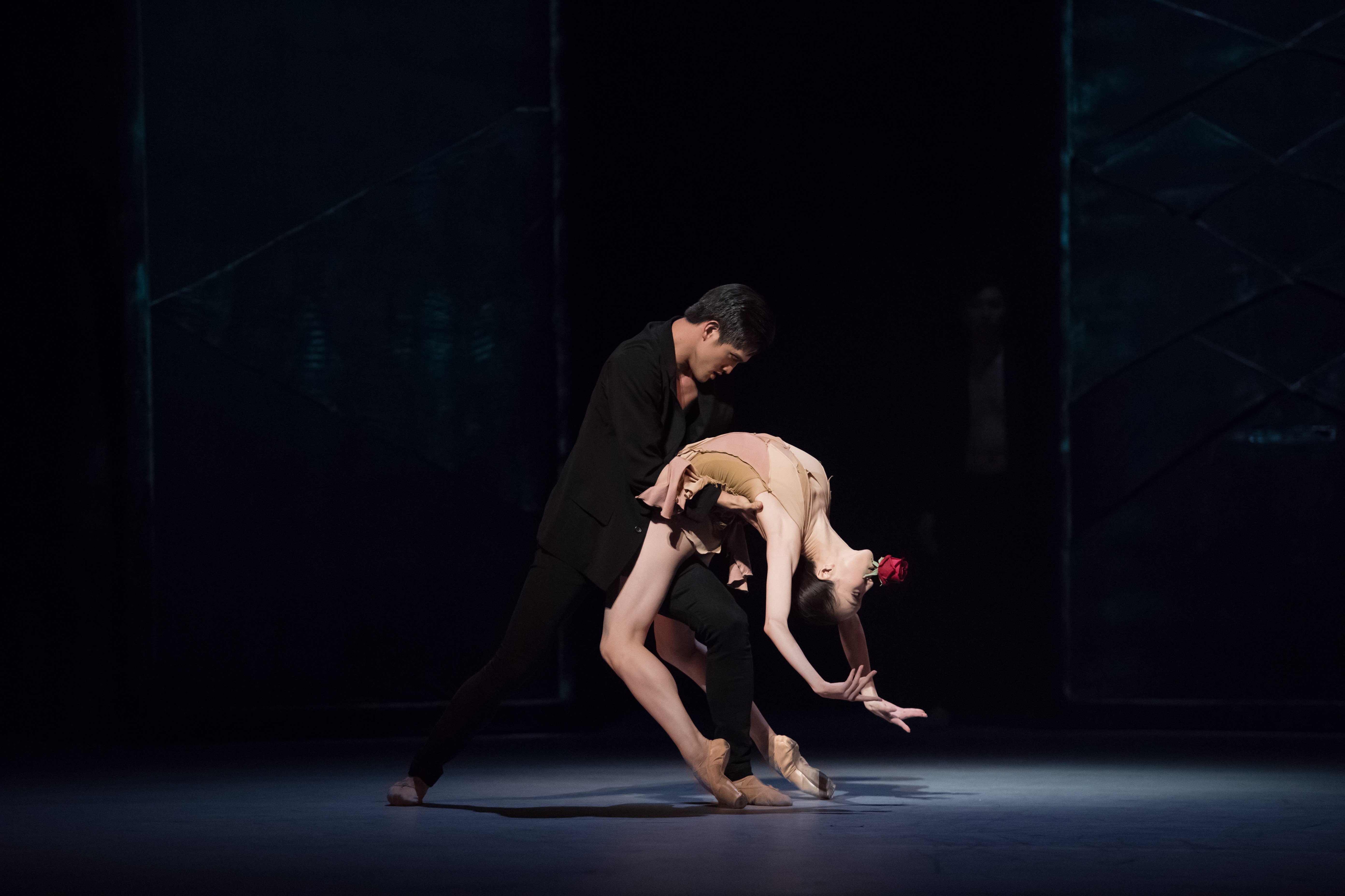Gary Corpuz and Chen Zhiyao in The Rite of Spring. Photo: Conrad Dy-Liacco/Hong Kong Ballet