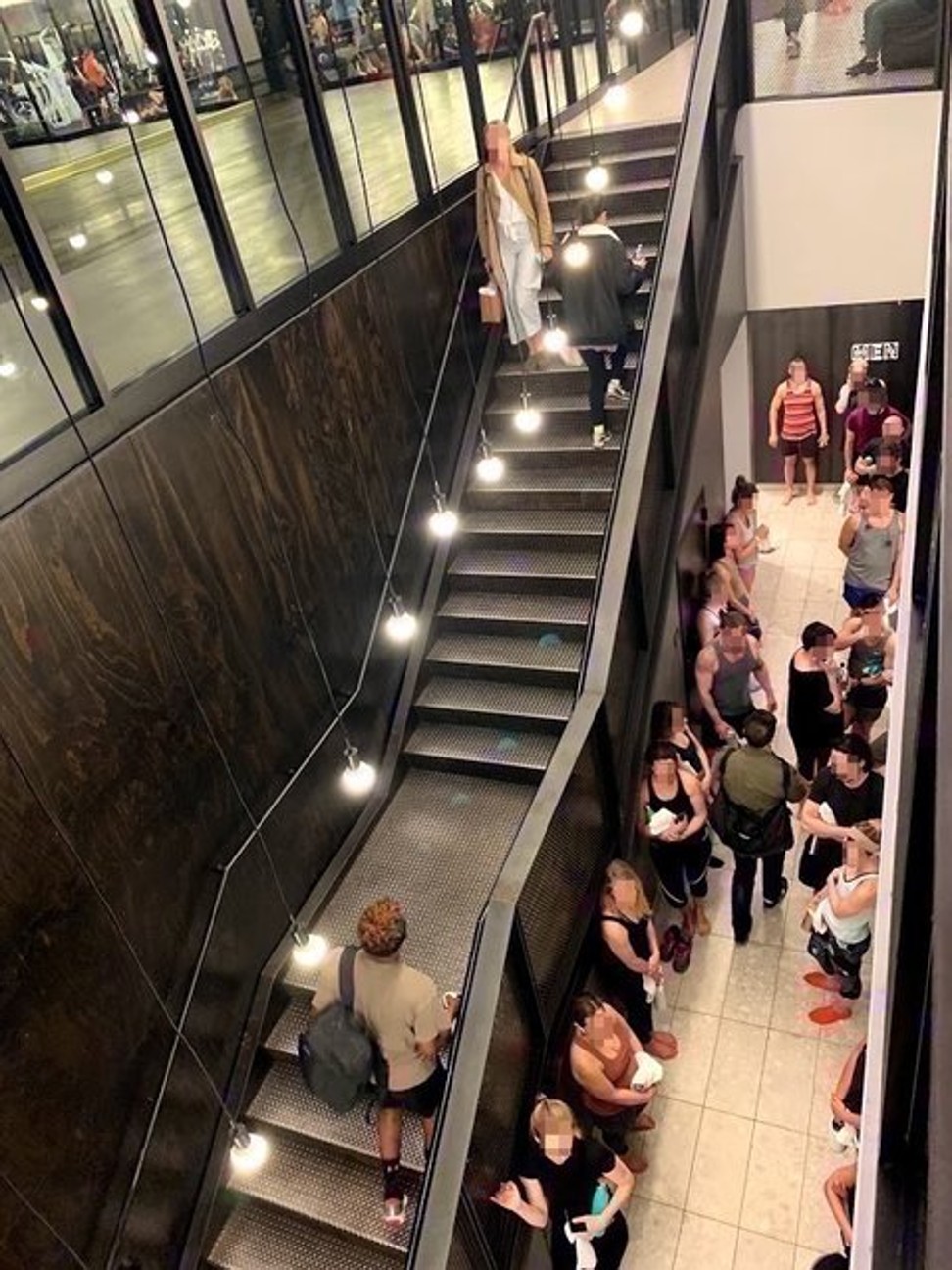 The odd layout of Equinox Williamsburg makes for an interesting navigational experience as one walks through the gym. Photo: Business Insider