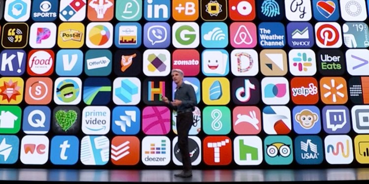 Craig Federighi, Apple’s senior vice-president of software engineering, talks during Apple’s Worldwide Developer Conference in San Jose, California on June 3. Photo: Apple