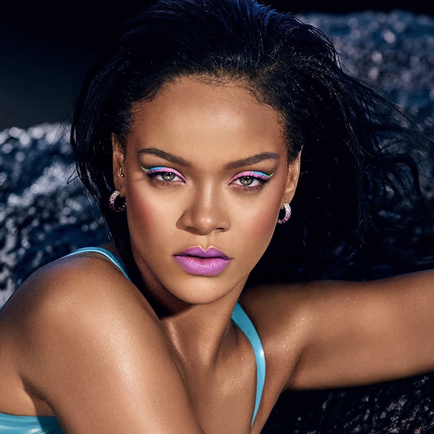 Fenty Beauty by Rihanna’s range of Poutsicle Juicy Satin Lipsticks comes in seven bold shades.