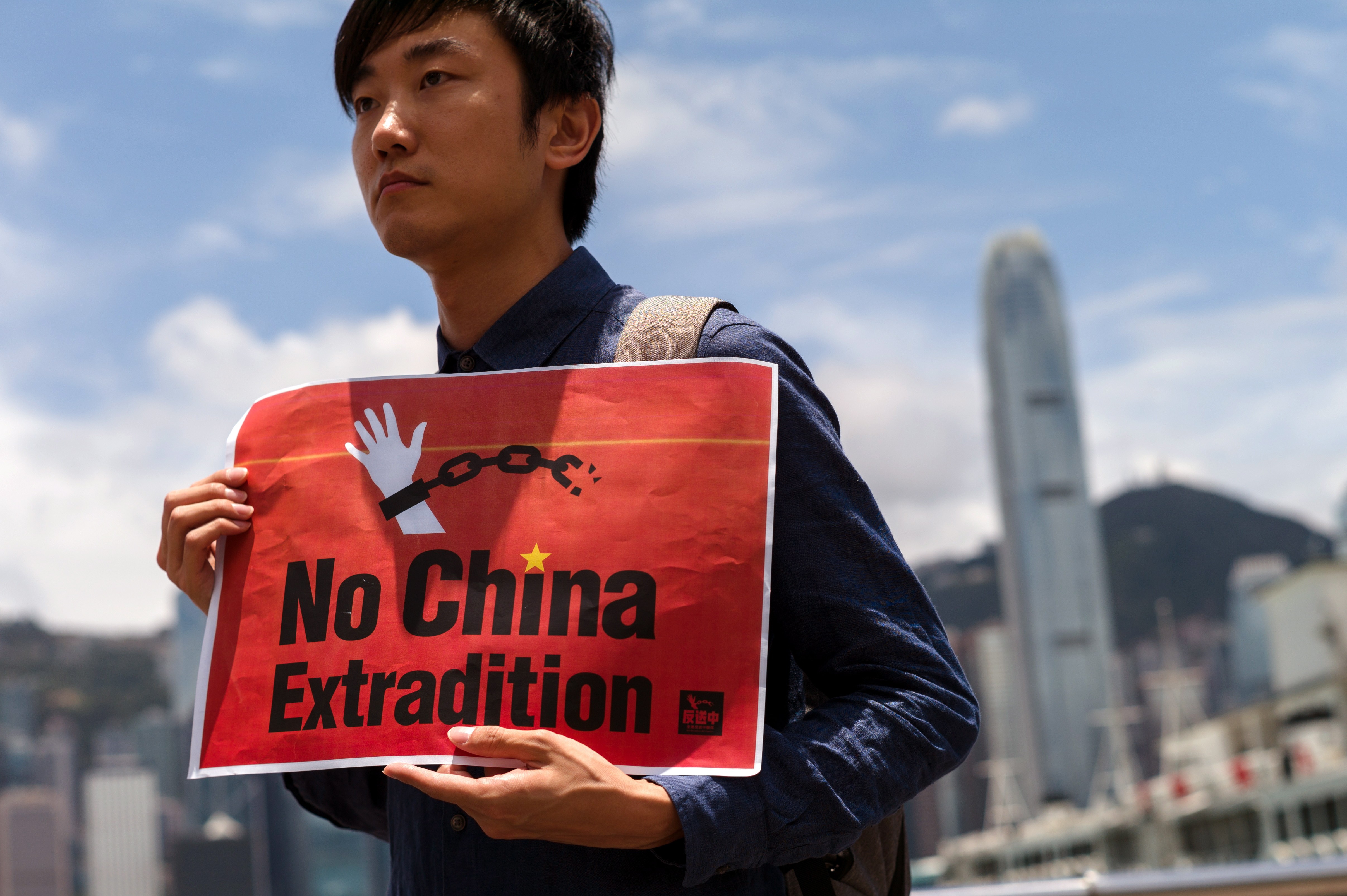Despite fierce protests from Hongkongers distrustful of the mainland legal system, the government has insisted that its extradition amendment must pass without modifications. Photo: EPA-EFE