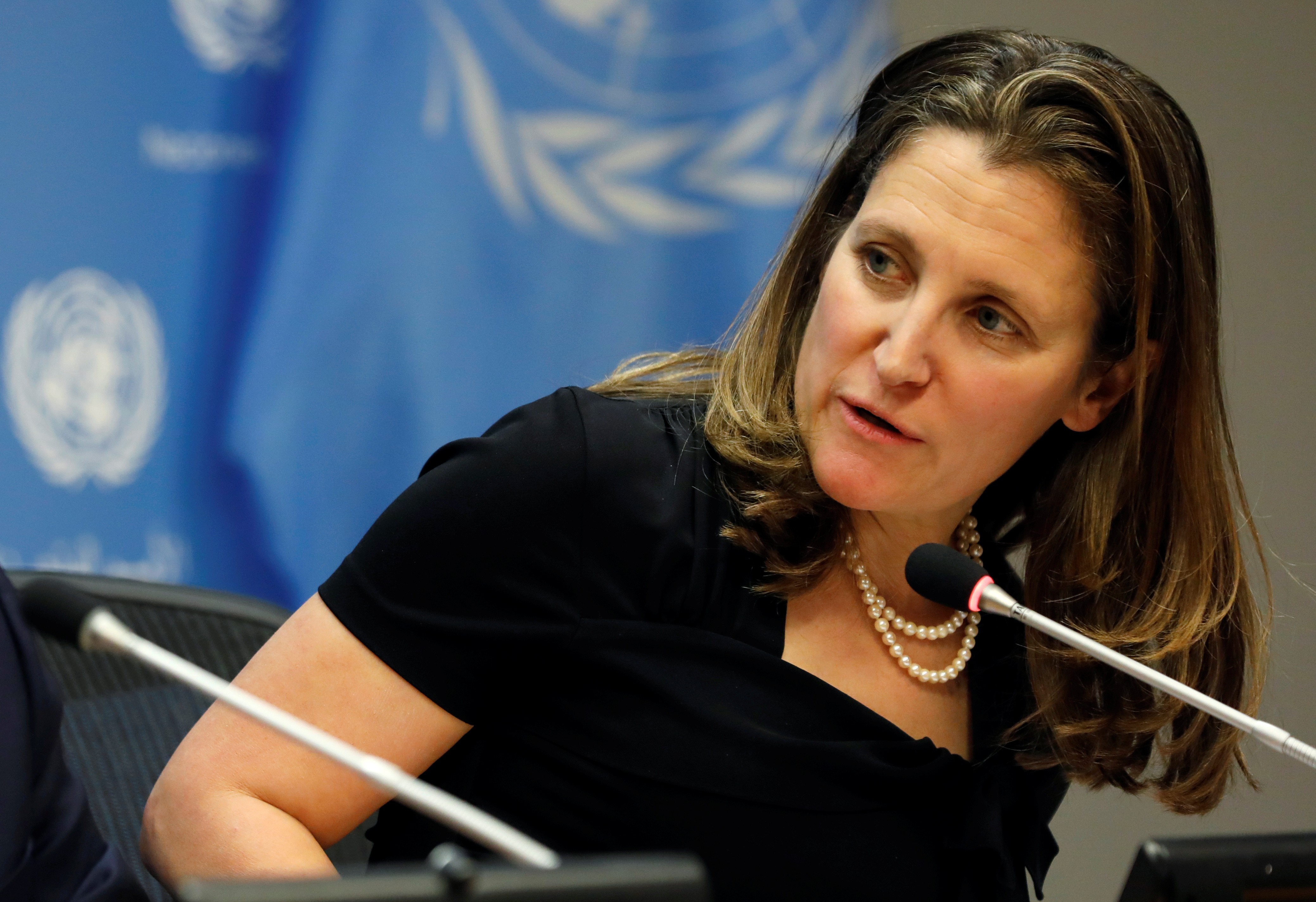 Canadian Foreign Minister Chrystia Freeland called on Beijing to “break the silence” on the events of June 4, 1989. Photo: Reuters