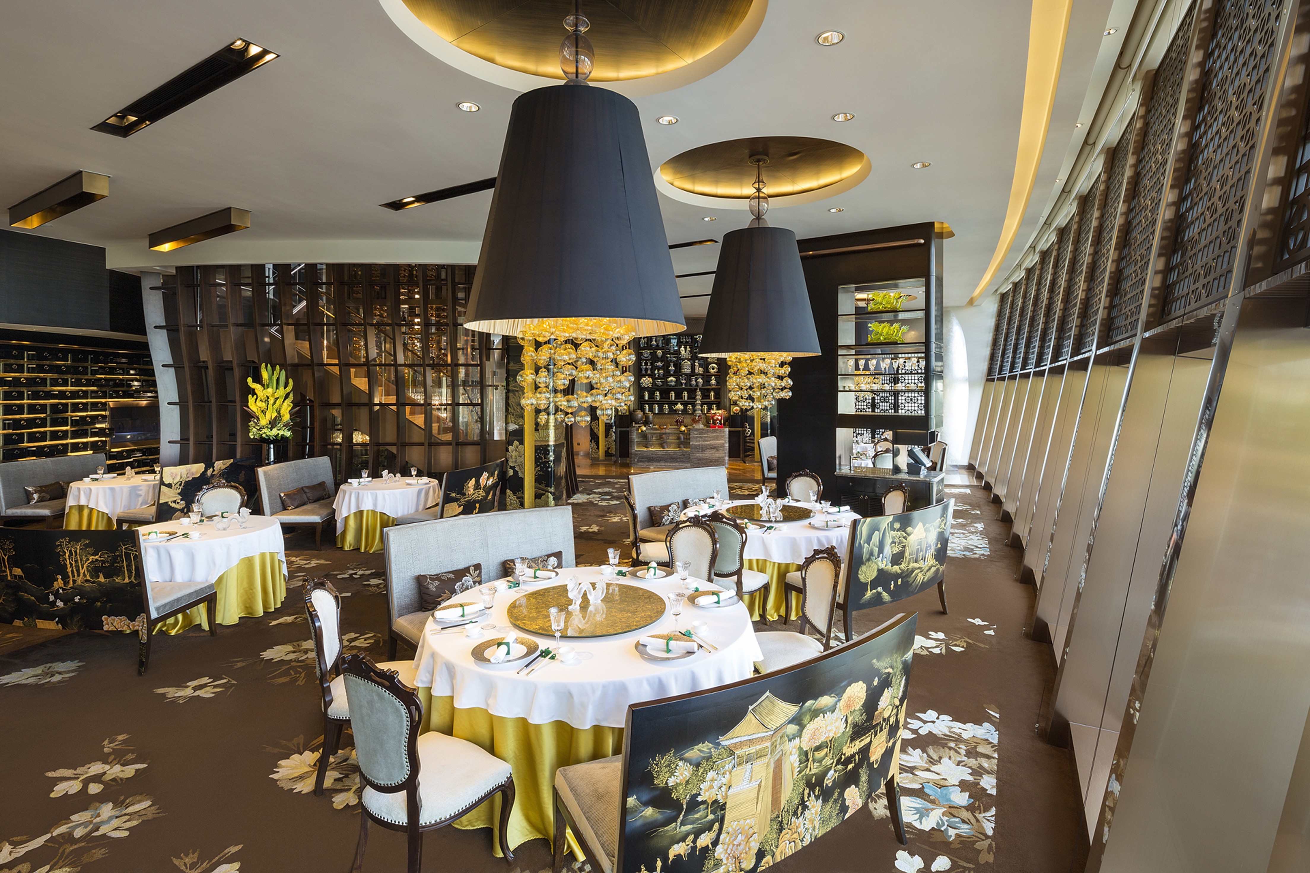The interior of Jade Dragon at City of Dreams, Macau, where executive chef Kelvin Au Yeung, who took over six months ago, has expanded the menu and added a third Michelin star.