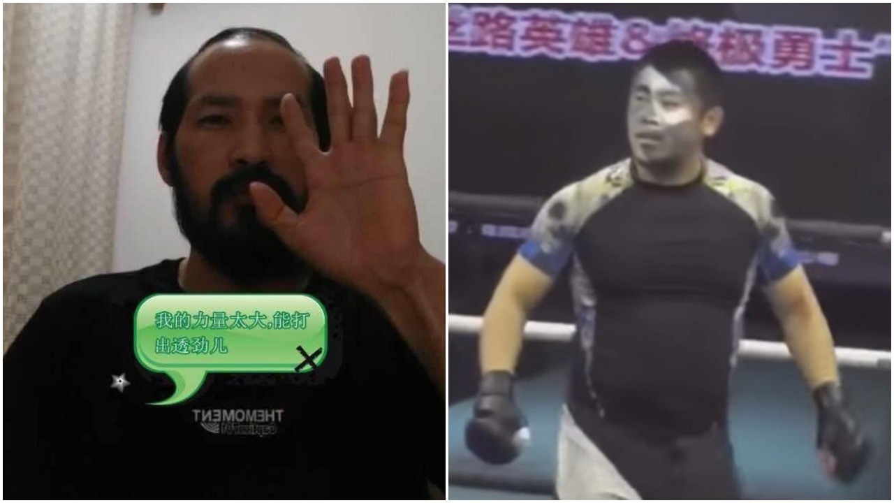 Lu Gang is blaming his malnutrition for his embarrassing defeat by Xu Xiaodong. Photos: YouTube