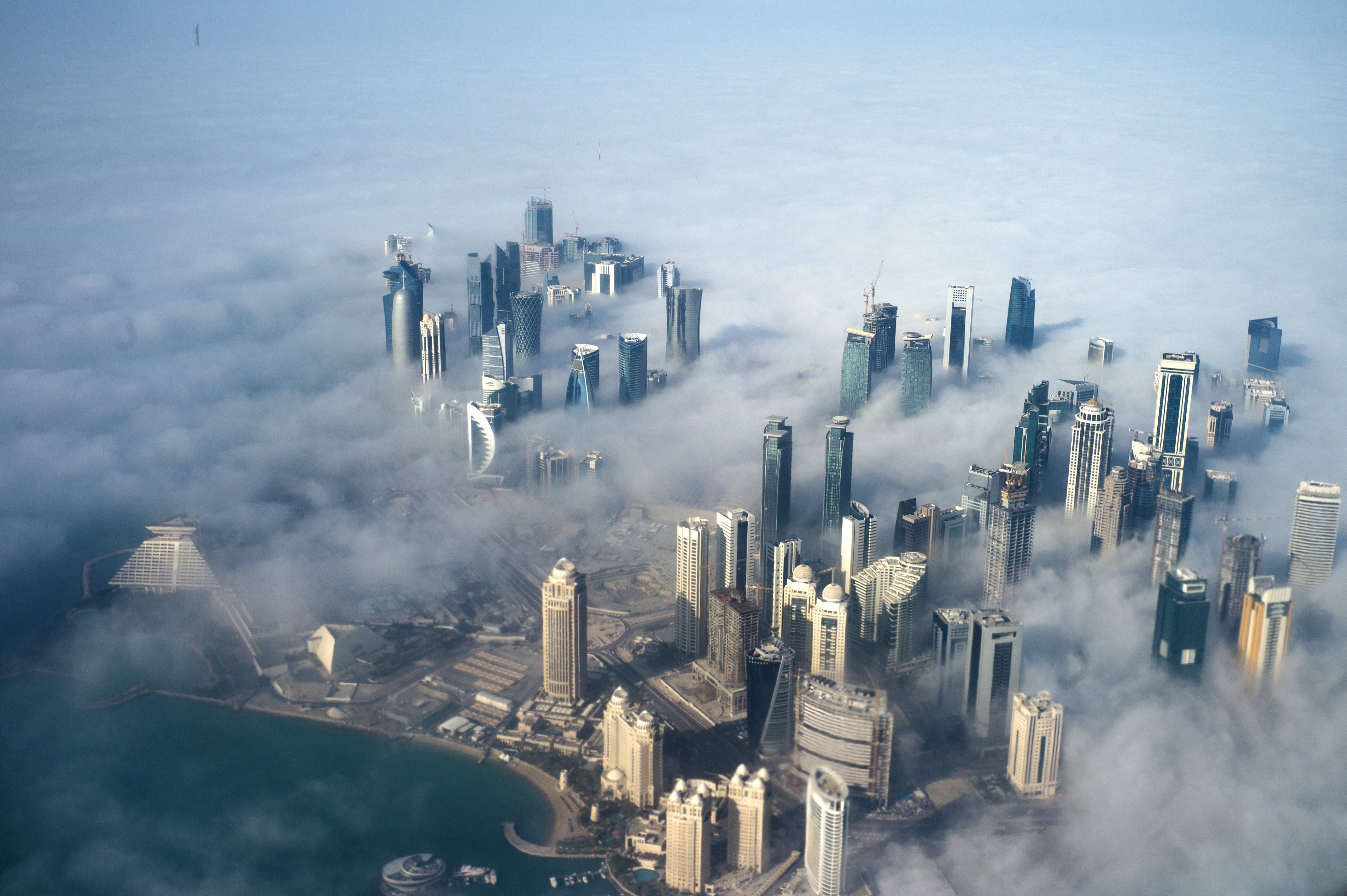 Sunrise in Qatar, a Gulf state, where Beijing’s Belt and Road Initiative is being actively realised. Photo: EPA