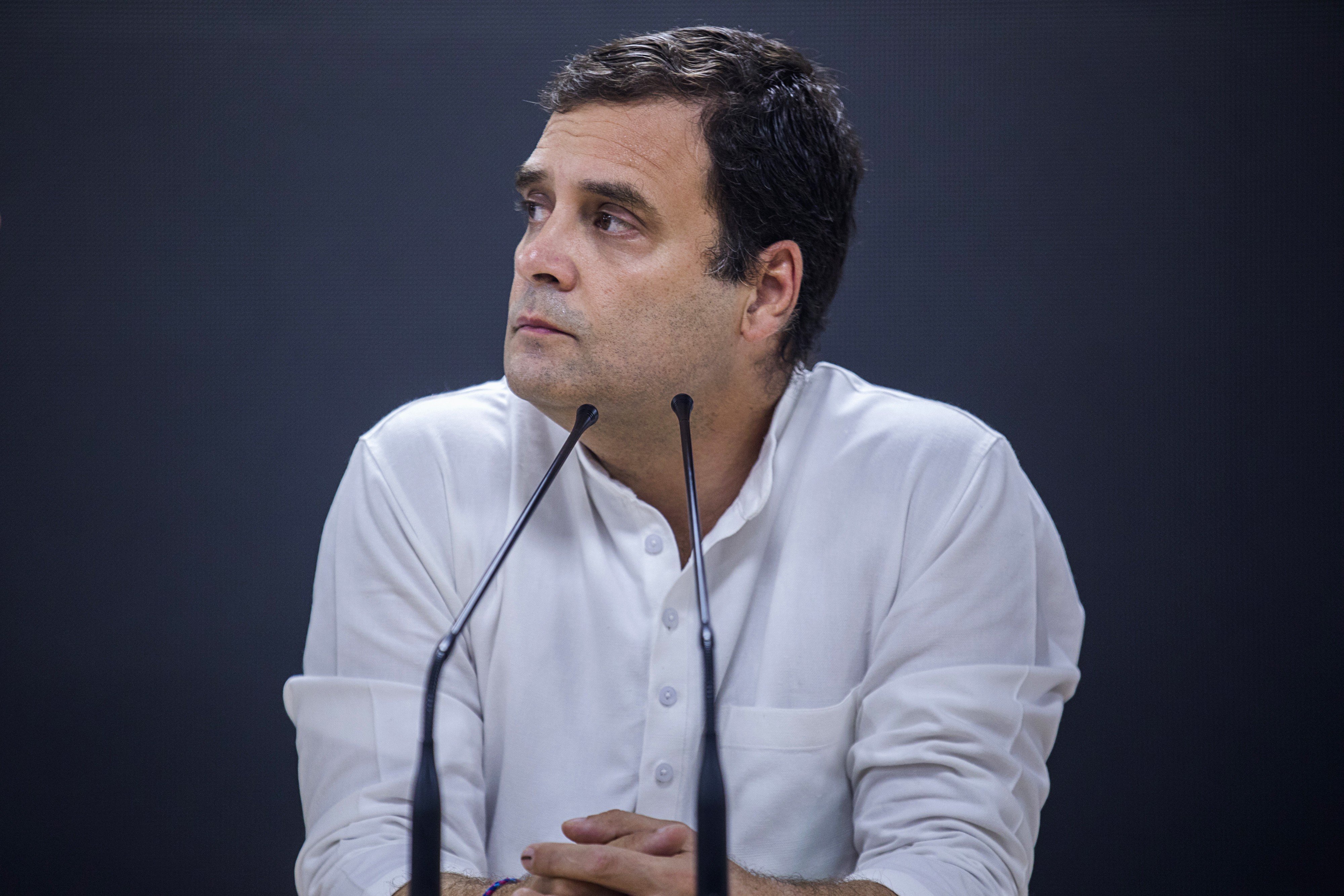 Rahul Gandhi, president of the Indian National Congress party. Photo: Bloomberg