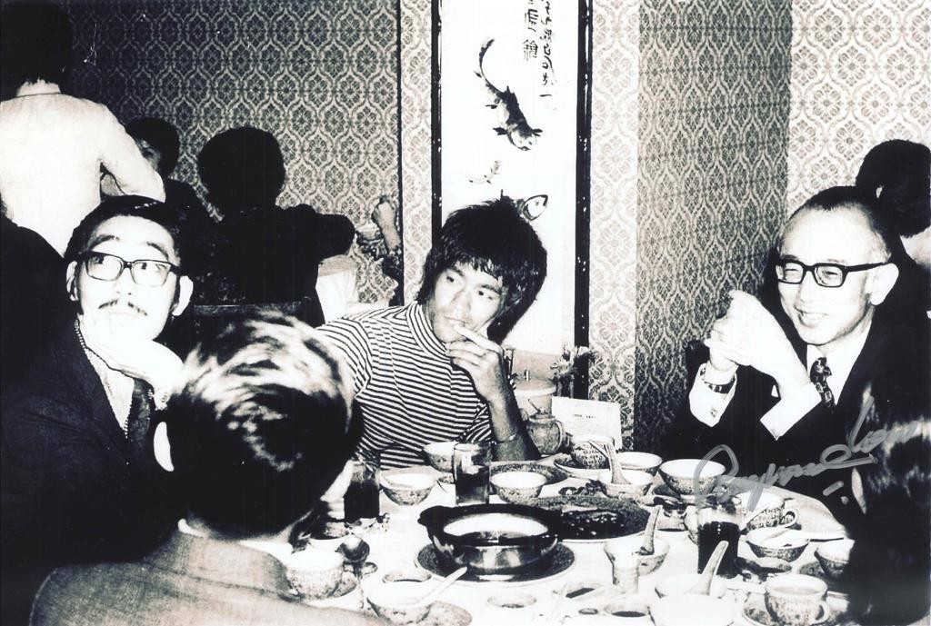 Raymond Chow (right) and Bruce Lee (middle) in 1972, a period where Hong Kong cinema was finding its wings.