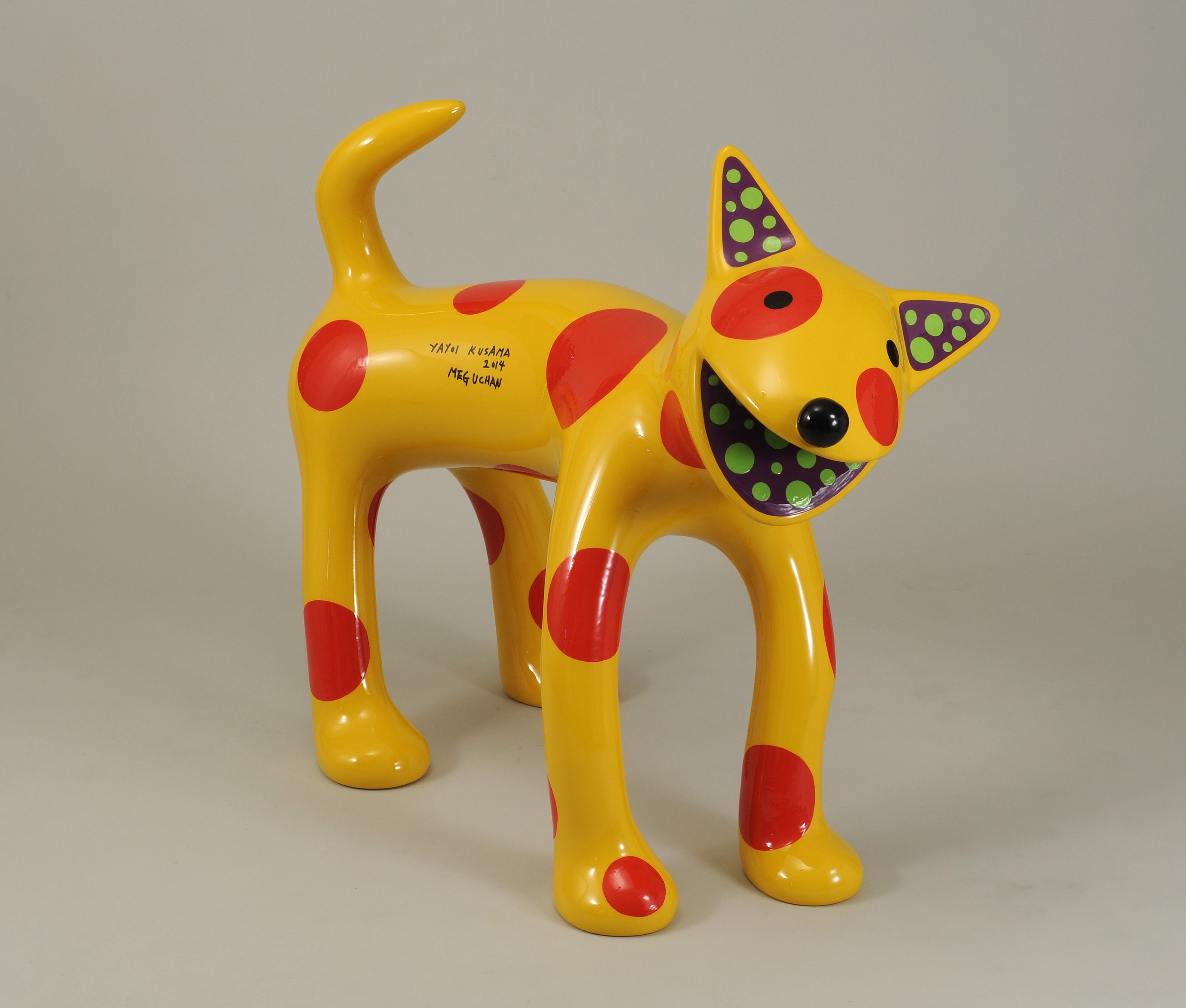 One of Yayoi Kusama’s polka-dotted dogs, on show at “The Life of Animals in Japanese Art” exhibition at the National Gallery of Art, in Washington. Photo: Cori and Tony Bates