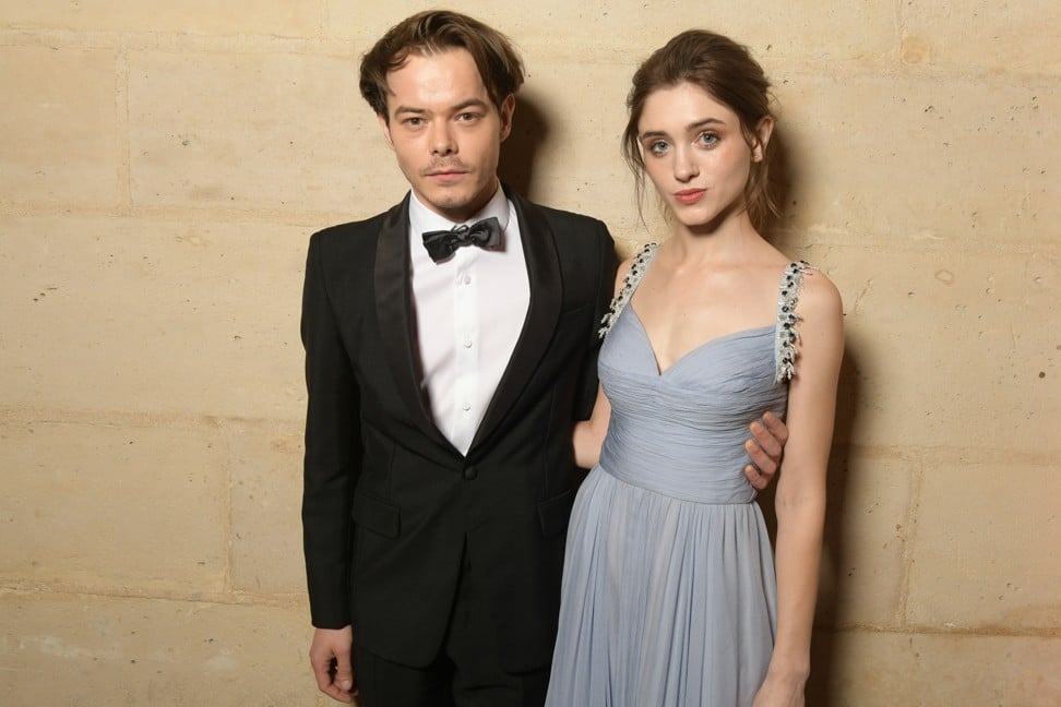 Charlie Heaton and Natalia Dyer at the Clash de Cartier event in Paris.