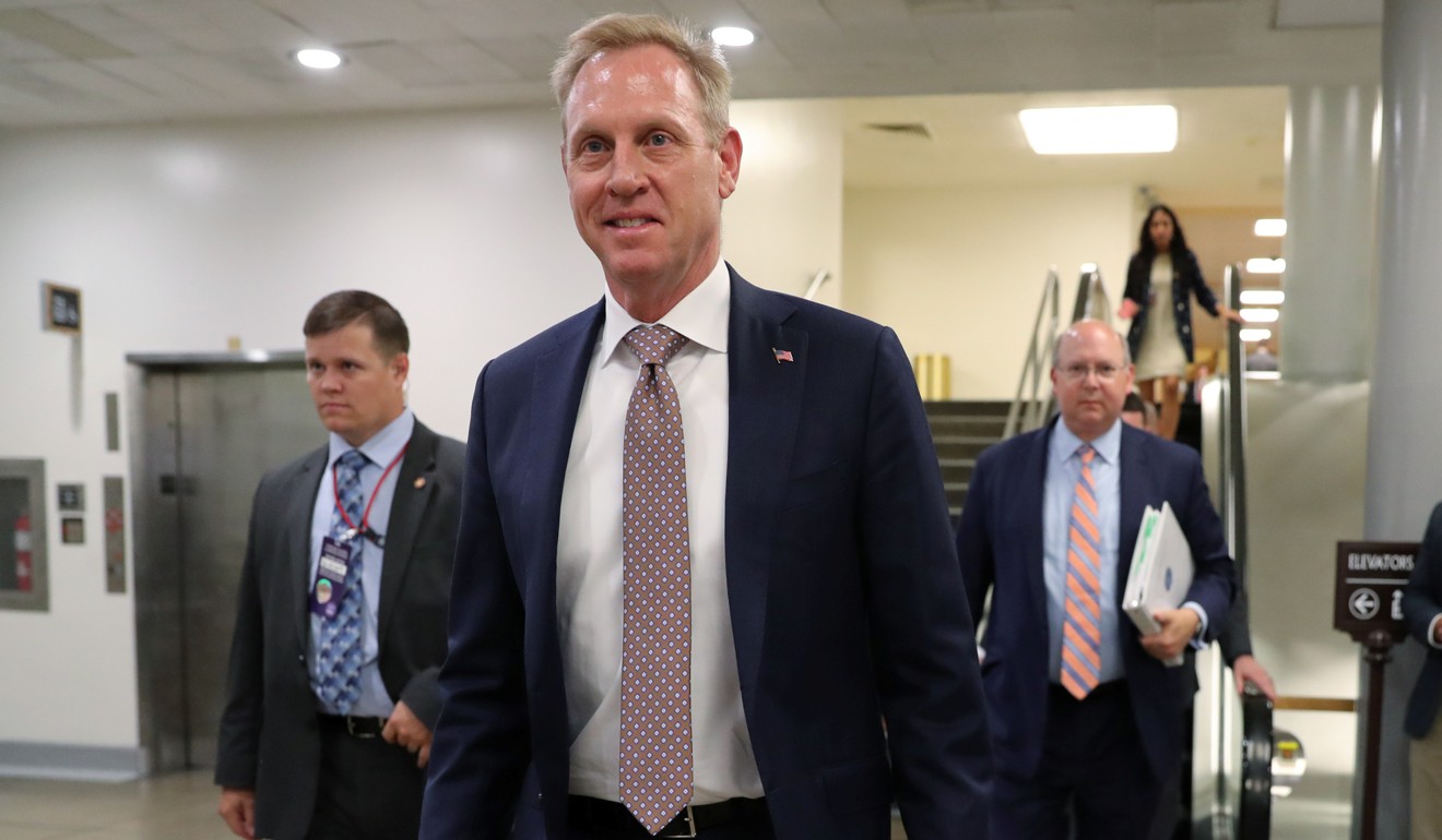 Patrick Shanahan, the acting US secretary of defence, in Washington on Wednesday. Photo: Reuters