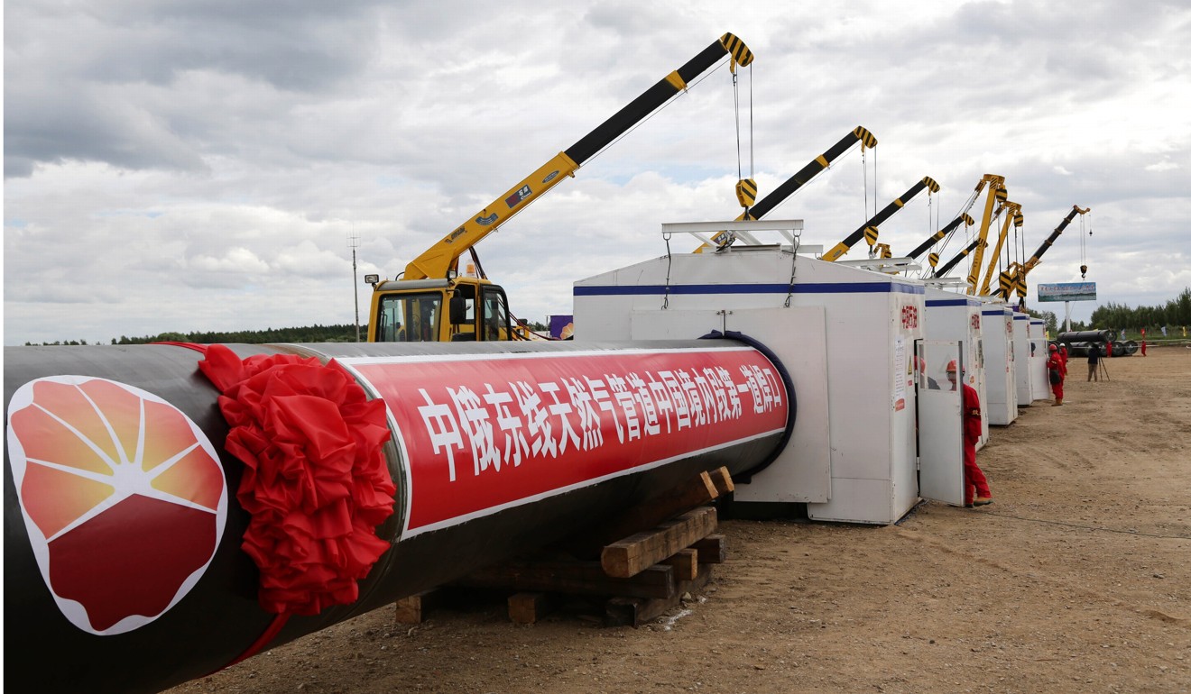 Vladimir Putin says energy is the largest component of the cooperation between Russia and China. Photo: Xinhua