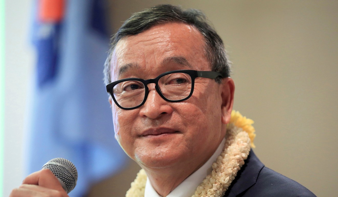 Cambodian opposition leader Sam Rainsy. File photo: Reuters