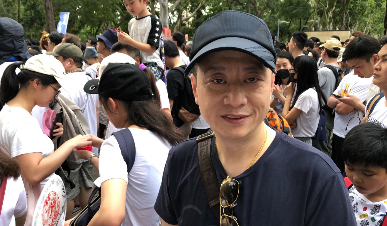 Businessman Ben Liang said he was fighting for the values that differentiated Hong Kong from the rest of the China. Photo: Alvin Lum