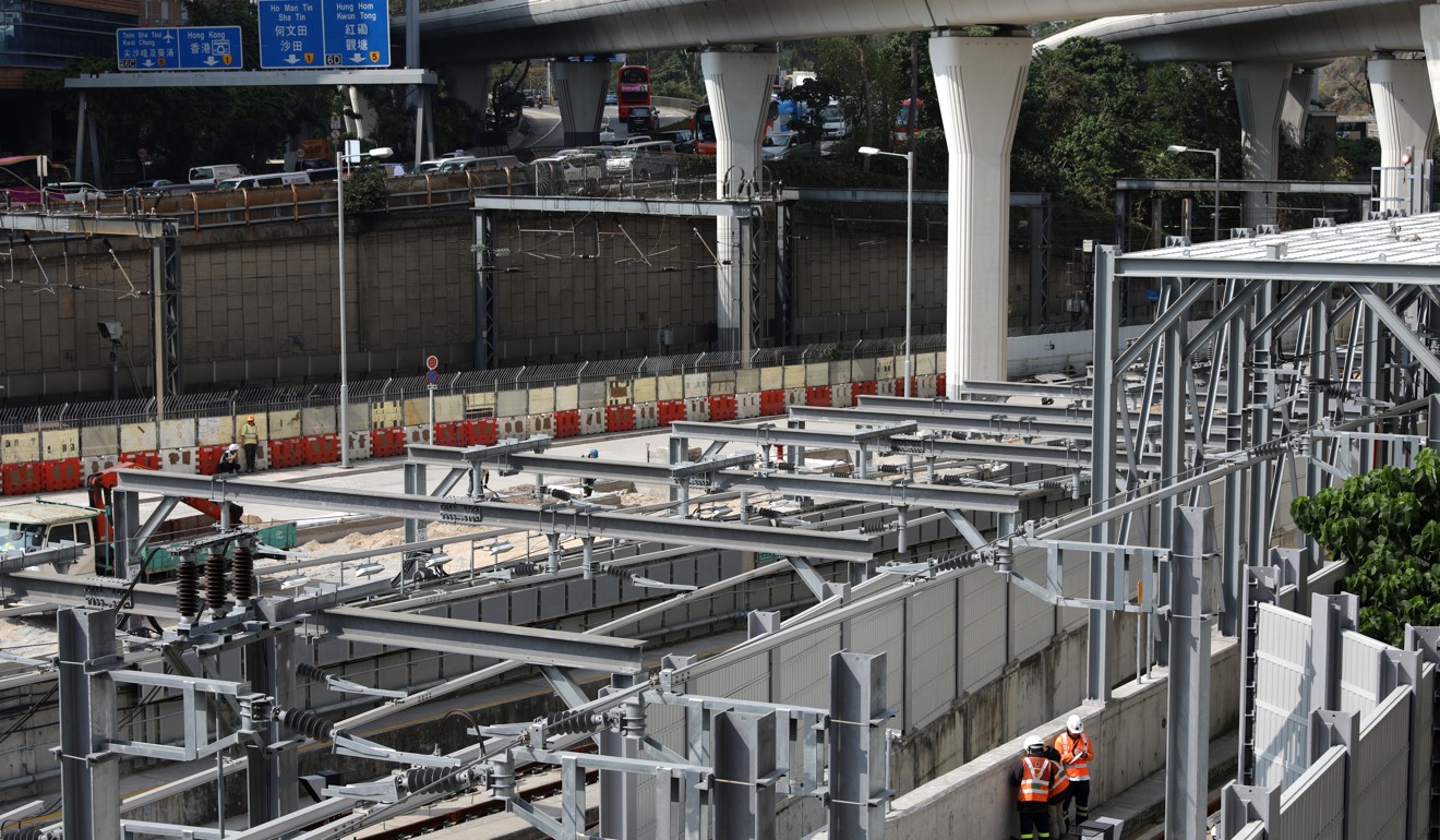 The rail project has been embroiled in a series of scandals, including allegations of substandard works at Hung Hom station. Photo: Sam Tsang