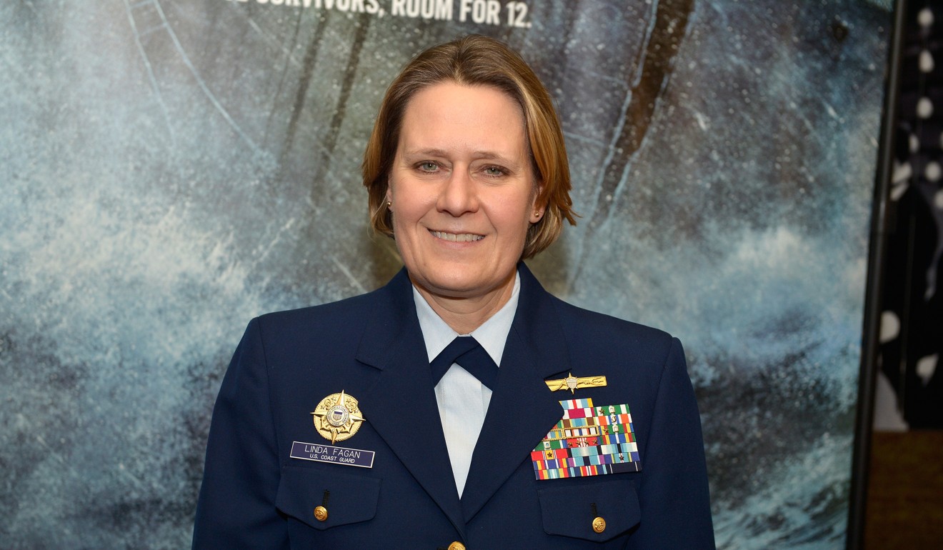 Head of the US coastguard’s Pacific operations Vice-Admiral Linda Fagan. Photo: AFP