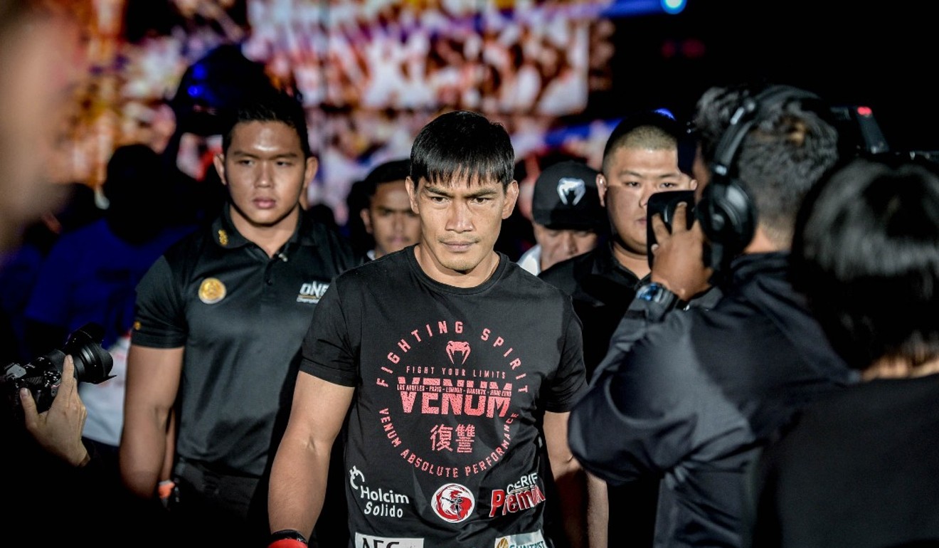 Eduard Folayang walks out to face Shinya Aoki in Tokyo. He’s also looking to bounce back from a Tokyo loss.
