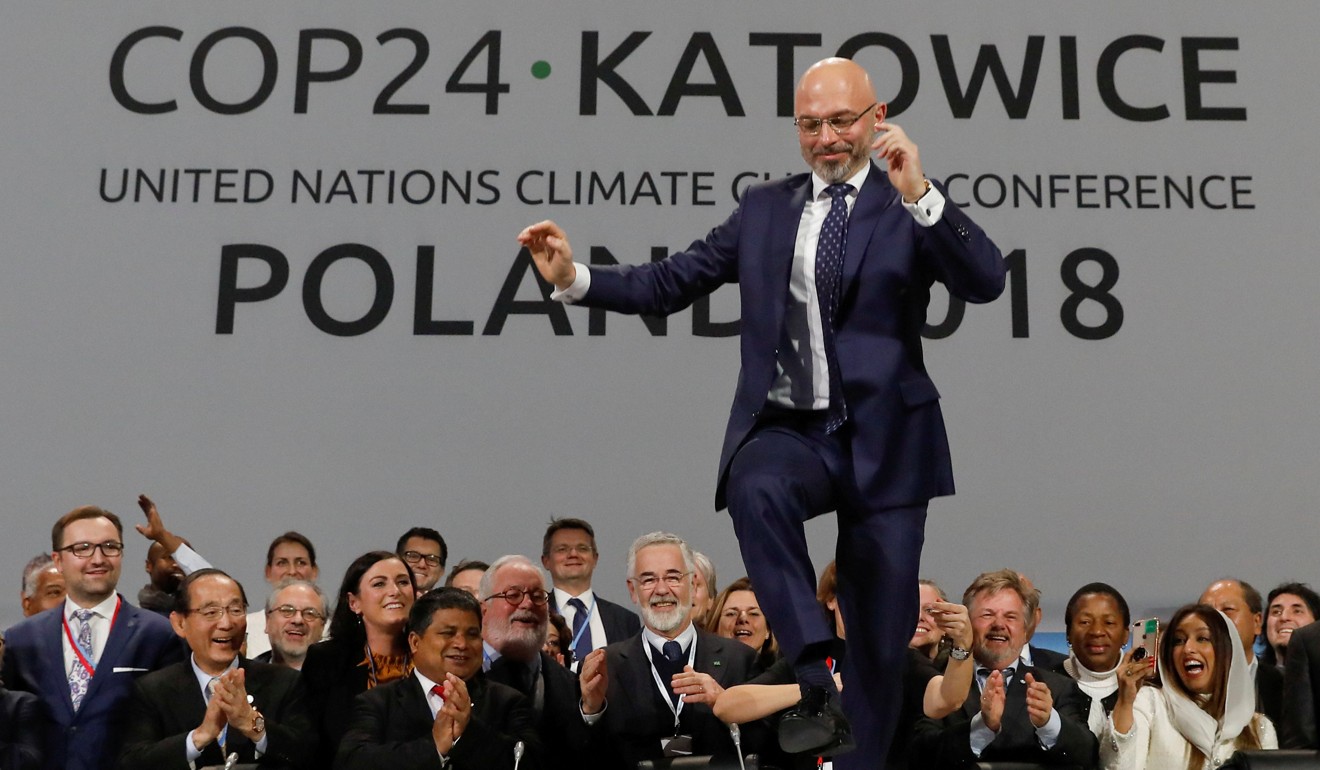 Michal Kurtyka, president of the 24th Conference of the Parties to the United Nations Framework Convention on Climate Change, reacts during a final session of the event in Katowice, Poland, on December 15, 2018. Climate change is an issue that warrants international governance. Photo: Reuters