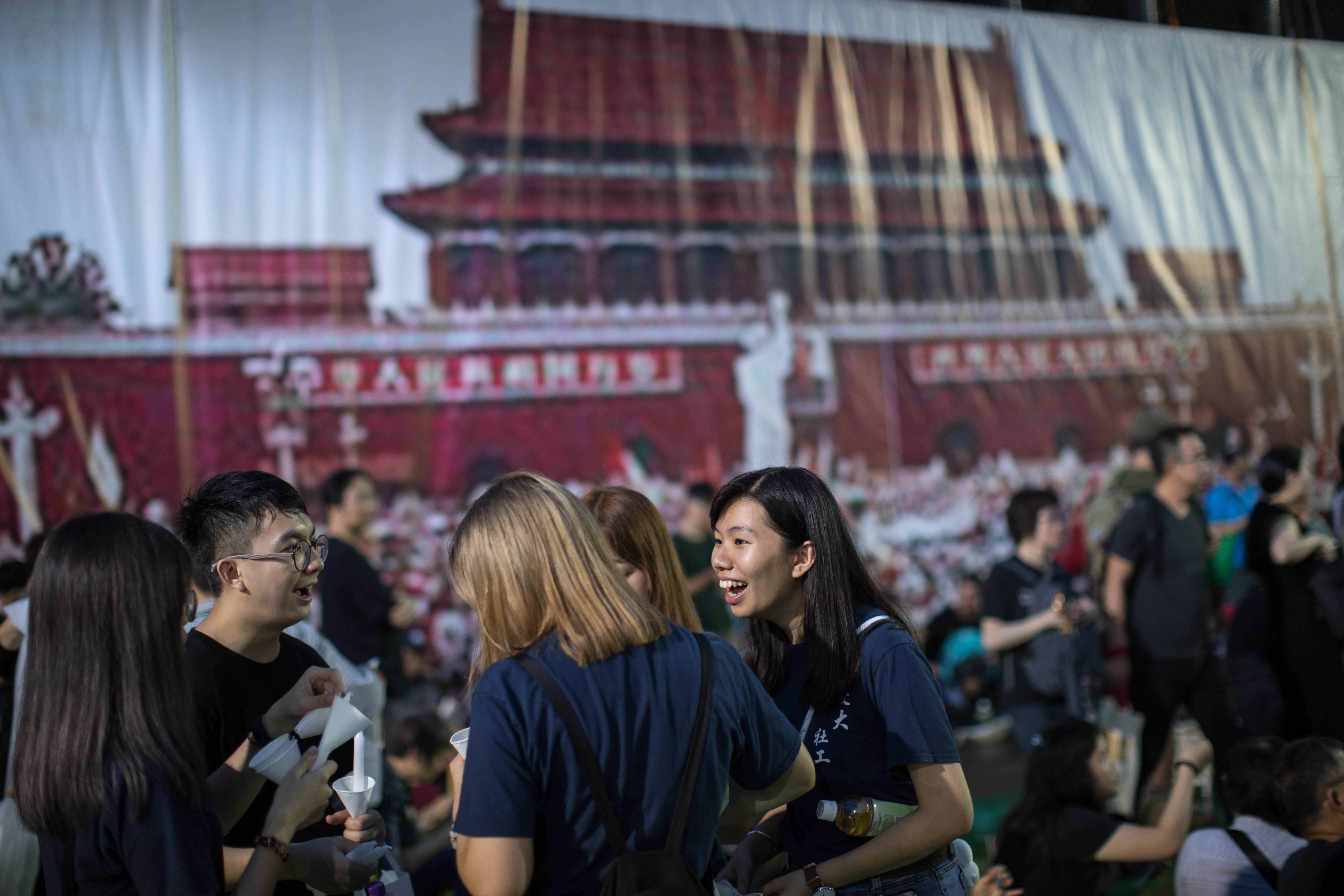 Hongkongers take part in an annual vigil on June 4 to commemorate the government crackdown on the Tiananmen Square pro-democracy protests in 1989. Thanks to censorship, Chinese youth on the mainland are “protected” from the darker side of Chinese history. Photo: EPA-EFE