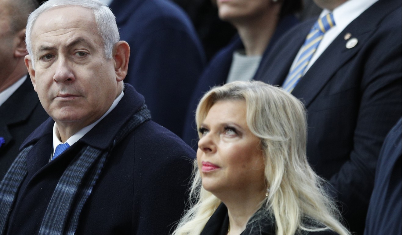 Israeli Prime Minister Benjamin Netanyahu and his wife Sara. File photo: AP