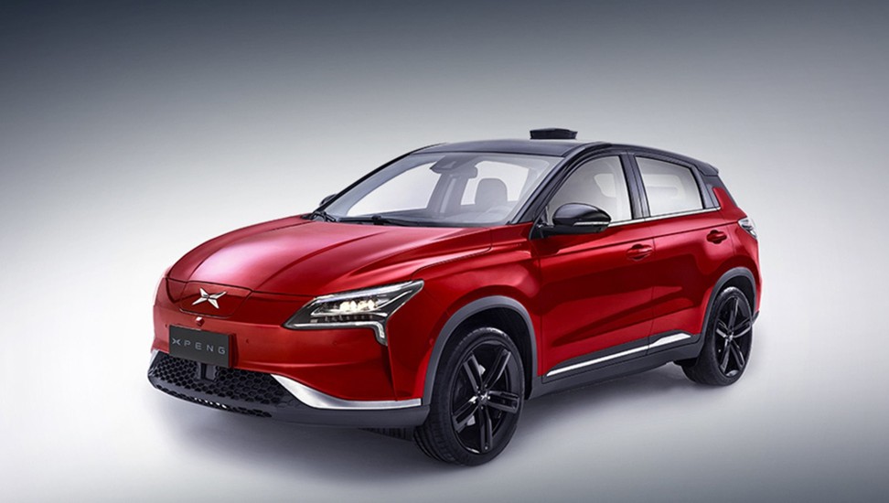 The Premium edition of a Xpeng G3 all-electric SUV, with a panoramic 360-degree roof camera. Photo: SCMP/Handout