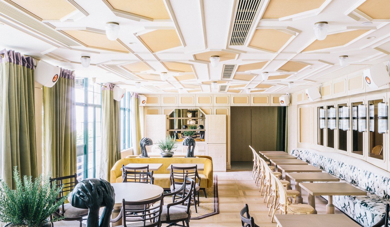 The dining room at Louise in PMQ, Central, designed by Andre Fu. Photo: Louise