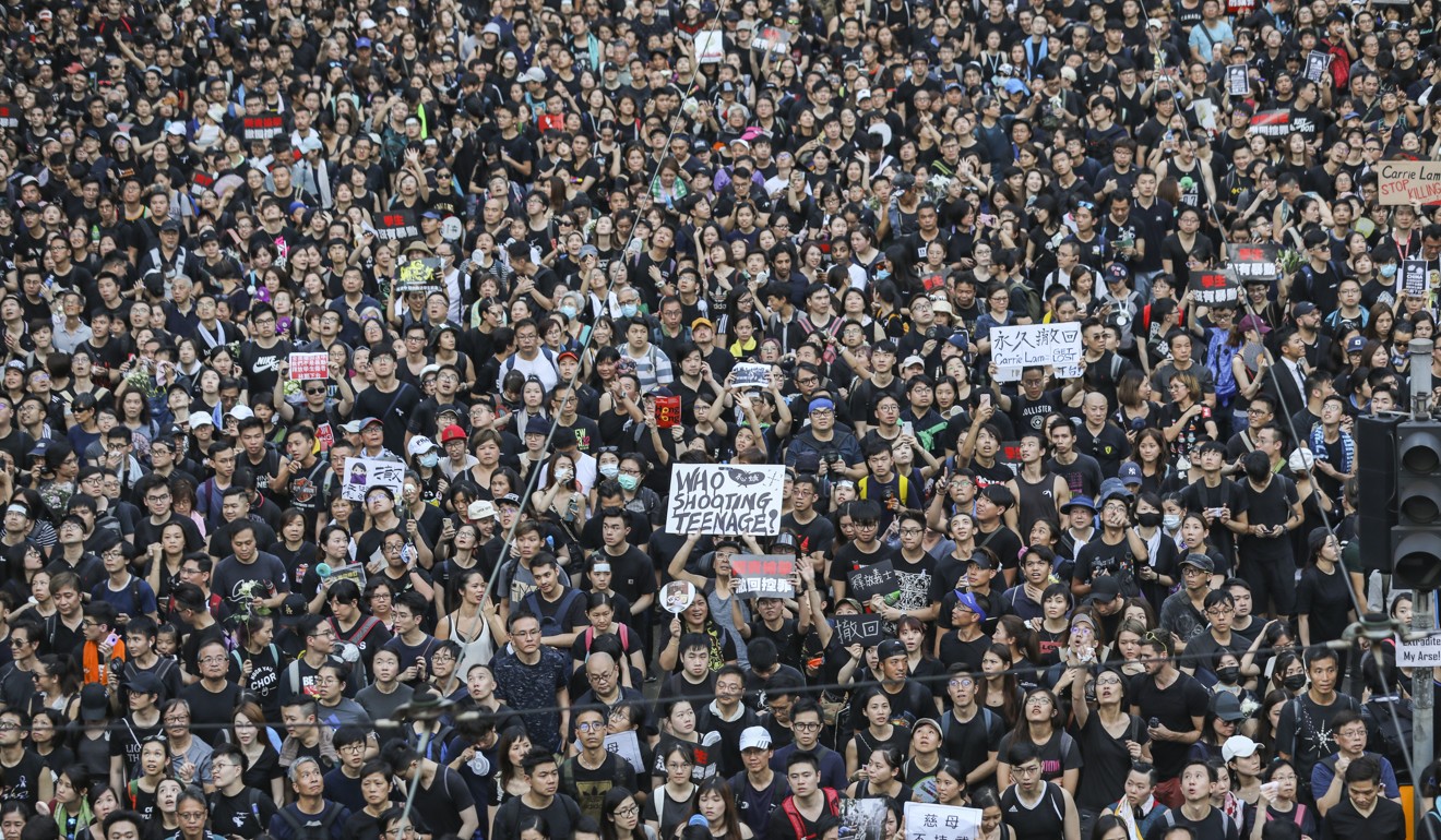 Organisers estimated that some 2 million people joined Sunday’s march. Photo: Sam Tsang