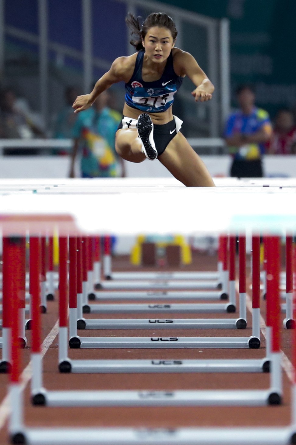 Vera Lui competes at the Asian Games in Jakarta where she won bronze last year. Photo: EPA