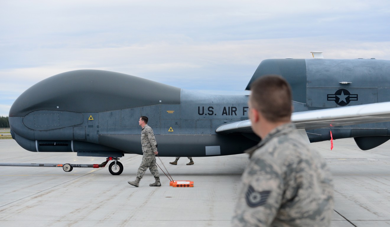 Iranian forces shot down a RQ-4 Global Hawk spy drone. Photo: EPA