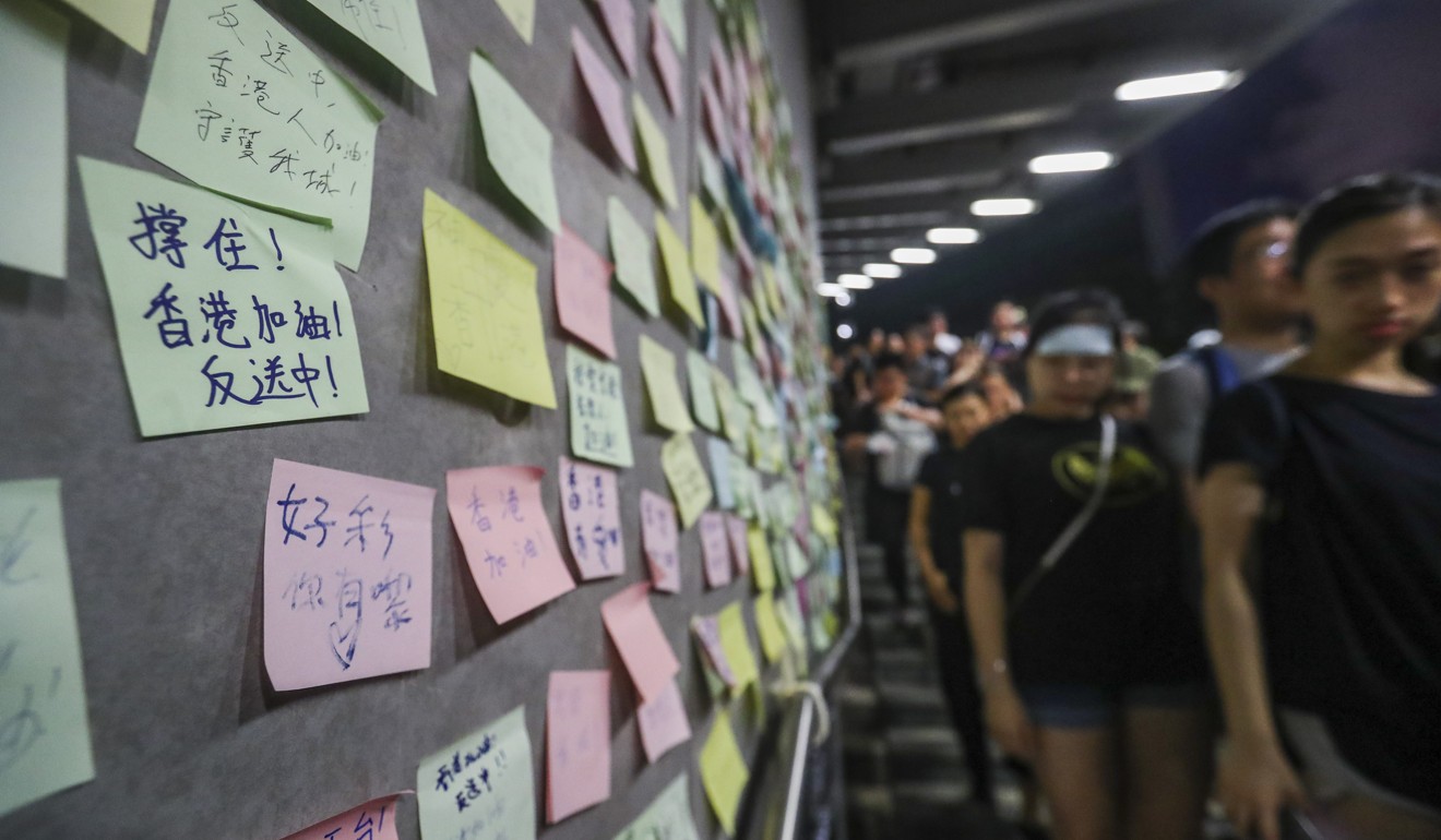 Protesters remained on the streets after a march from Causeway Bay to Tamar on June 17. Photo: Edmond So